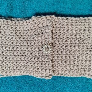 Beautiful Handmade Snow Ball Cowl Warmer